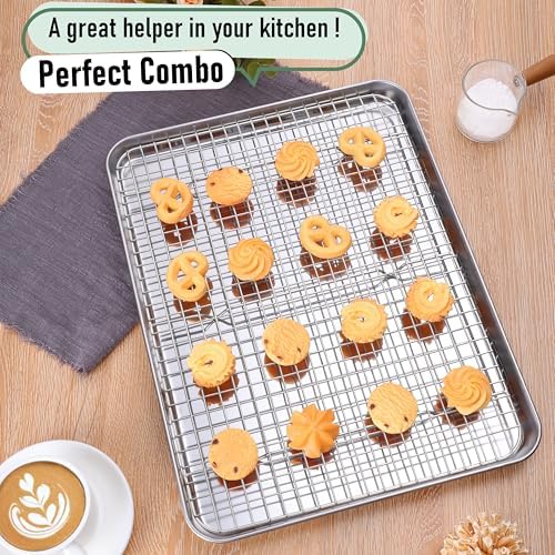 Homikit Baking Sheet with Wire Rack Set - Image 5