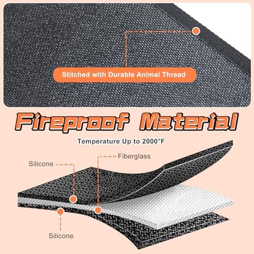 Hearth Rugs Fireproof, Fireplace Rug, Fireplace Mat, Fireplace Rugs Fire - Image 3