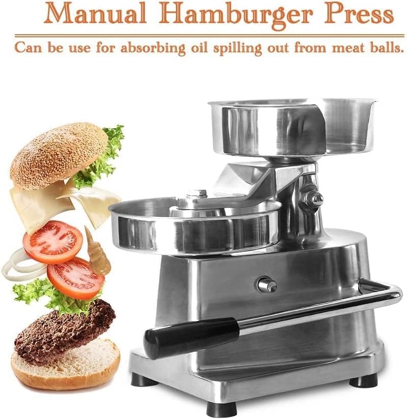 Commercial Hamburger Press Patty Maker, Home Large Manual Burger Forming - Image 5