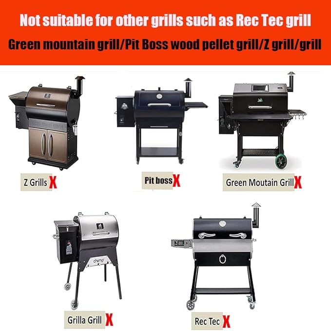 Pellet Smoker Grill Power Cord Kit Replacement Part Compatible with Traeger Ironwood 650 & 885, Pro Series 575 & 780, Timberline 1300 & 850, 6 Feet,Black
