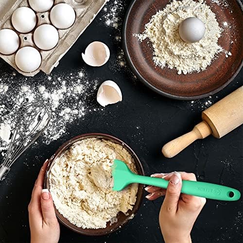 3-Piece Silicone Spatula Set, 600°F Heat Resistant, Macaron Green - Image 5