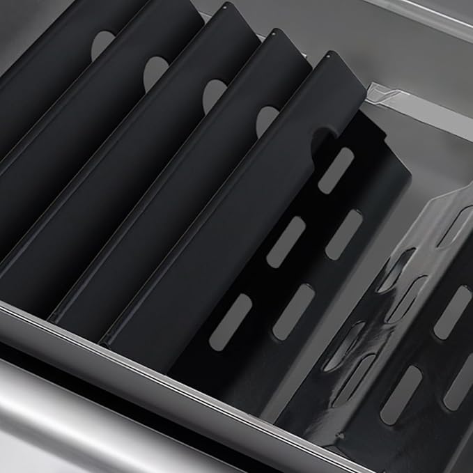Grill Flavorizer Bars for Weber Genesis II E-410, S-410, LX E-440, S-440, Weber Genesis 2 66041, 66033, 66796, Heat Deflectors BBQ Grill Heat Plate, 17" Porcelain Steel Grill Flavor Bars