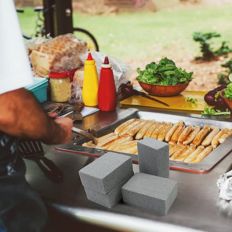 Magic Blackstone Griddle Scraper,4 Pack Gray Stone Cleaning Block Clean Brick - Image 4