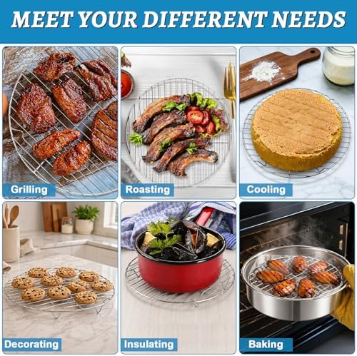 P&P CHEF Round Cooking Rack, Cooling Rack - Image 5
