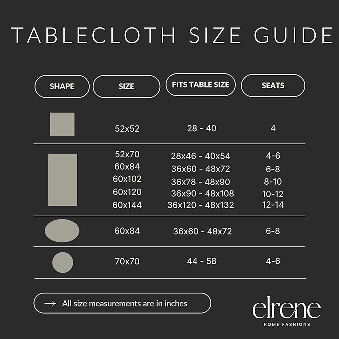 Elrene Home Fashions Tropez Paisley Block Print Coastal Stain & Water Resistant Indoor/Outdoor Fabric Rectangle Tablecloth, 60"x144"
