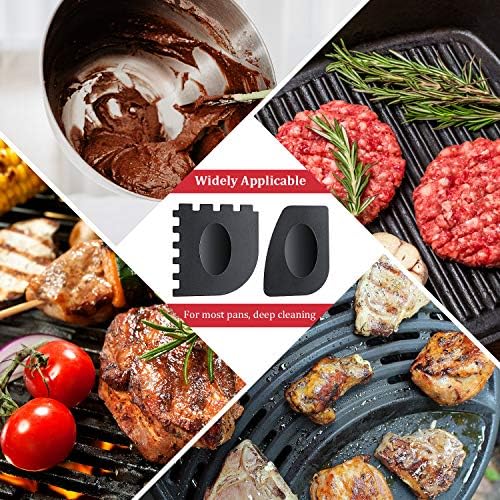 8 Pcs Kitchen Cleaning Set for Dish Cast Iron Pan Grill Skillet Pot Wok - Image 3