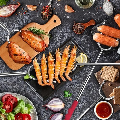 Briout Marshmallow Roasting Sticks 12 Colors Extra Long 45'' Stainless - Image 7