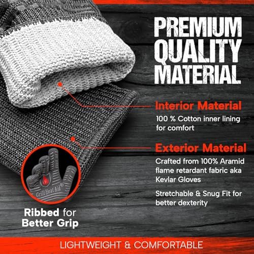 GRILL HEAT AID Grill Gloves Heat Proof - Image 5