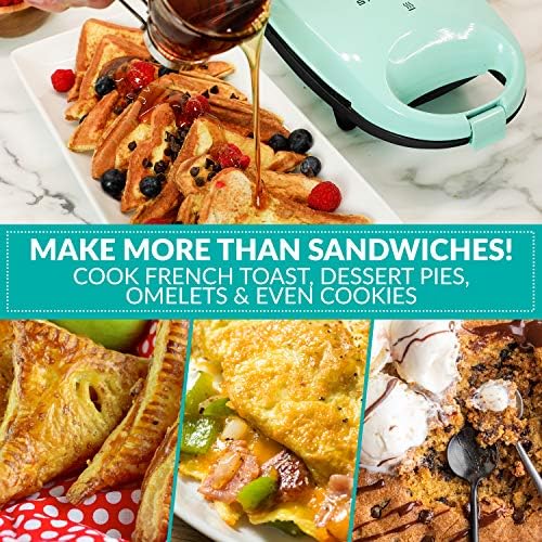 Nostalgia MyMini Personal Sandwich Maker, Nonstick Panini Press, Pizza Pockets - Image 5