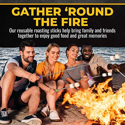 CORQUE Marshmallow Roasting Sticks, Smores Sticks, Extendable, Camping Skewer - Image 5
