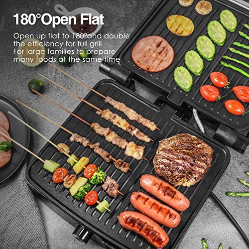 OSTBA Panini Press Grill, 4-Slice Sandwich Maker - Image 6