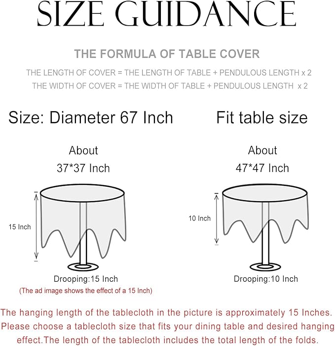 patdrea Designer Vintage Dark Blue Linen Round Tablecloth,Navy French Floral and Birds Pattern Table Cloth,Decoration Table Cover for Kitchen,Dining,Tea Party,Home,Christmas,Diameter 55"