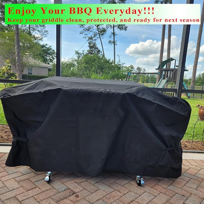 Griddle Cover for Blackstone 36" Culinary Griddle with Hood, 600D Heavy Duty Waterproof Flat Top Grill Cover for Blackstone 28" Griddle with Rangetop Airfryer
