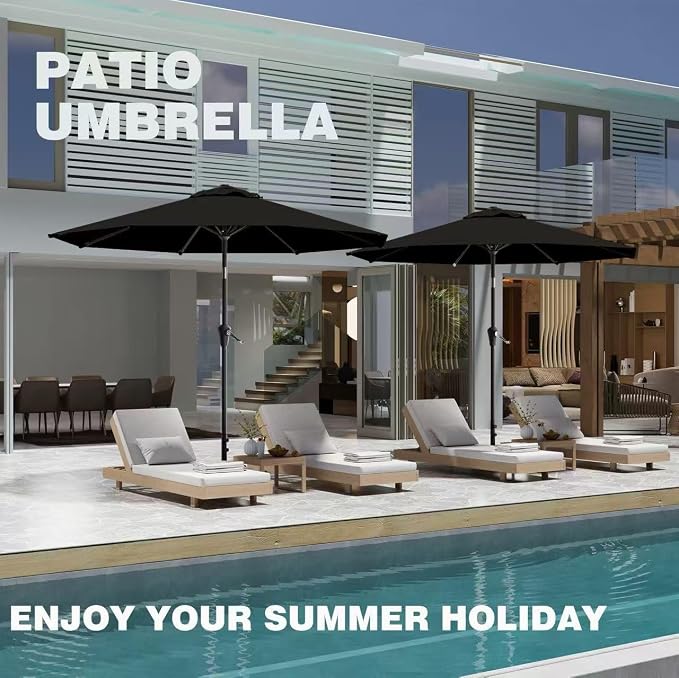 9 FT Patio Umbrella for Outdoor, Outdoor Table Umbrella - Image 8