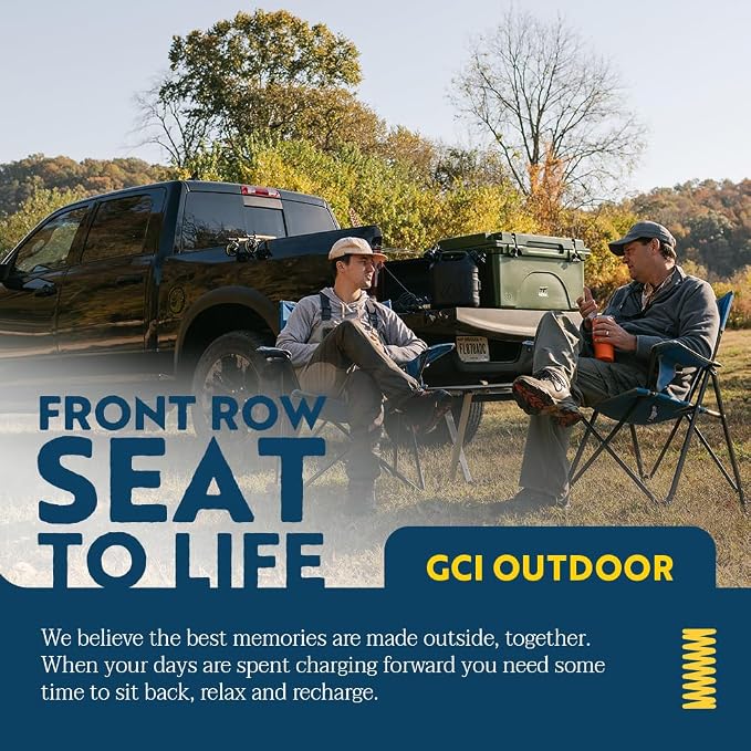 GCI Outdoor Comfort Pro Chair, Heathered Pewter Gray - Image 7