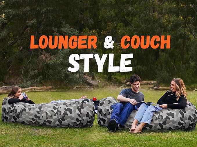 WEKAPO Inflatable Sun Lounger, Air Sofa, Hammock, Portable, Waterproof and Leak-Proof, Ideal for Backyard, Beach, Travel, Camping, Picnics and Music Festivals