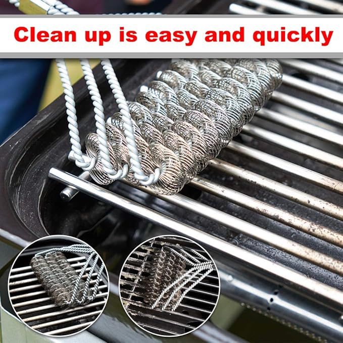 SF4103(3-Pack) 17 3/4" Stainless Steel Cooking Grid Grates Replacement for Charmglow 810-8410-F and Brinkmann 810-2410-S, 810-2411-F, 810-2411-S, 810-2511-S, 810-4557-0, 810-7490-F, 810-8410-F