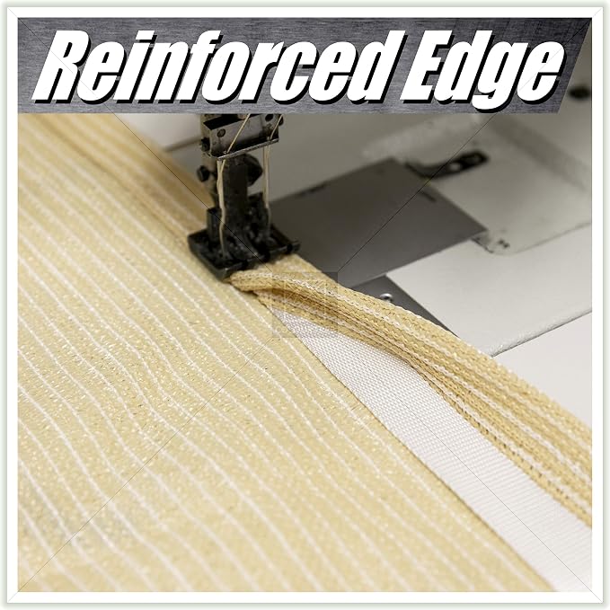 ColourTree 18' x 18' x 18' Sand Beige Sun Shade Sail Triangle CTSLT18 - Image 8