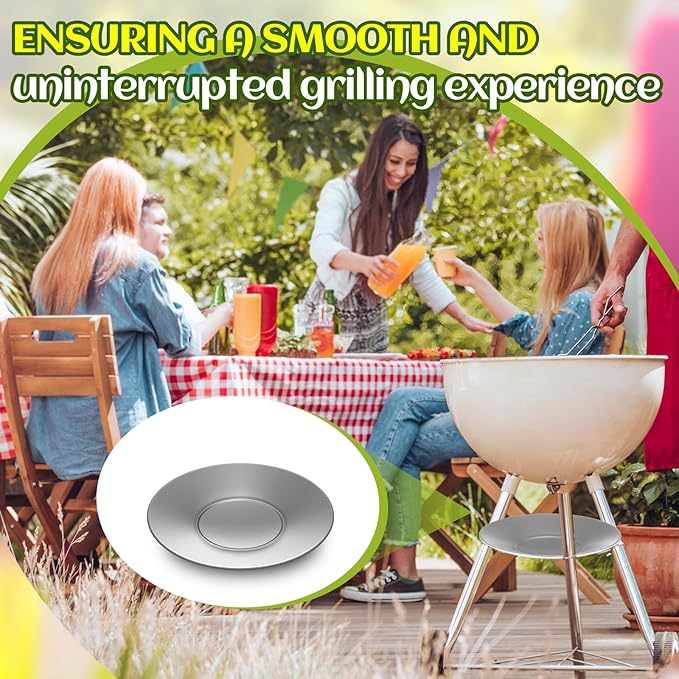 1 Pcs 11'' Diameter Ash Catcher Pan Ash Pan for Charcoal Grill Compatible with Weber for Grill Replacement Parts