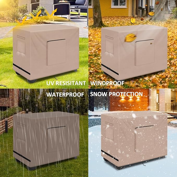 Kovshuiwe Outdoor Table Casing for 38 Inch Keter Unity XL Portable Outdoor Table, Bar Cart Cover for 36 inch Worktable, Waterproof Patio Dining Cart Cover- 36''L x 24''W x 35''H Khaki