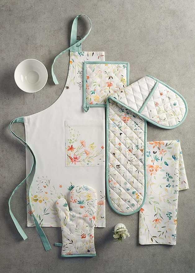 Maison d' Hermine Table Cloth Rectangle Table 100% Cotton 54 x 72 Inches Tablecloth Reusable Decorative Everyday Use for Dining Room, Farmhouse, Home, Party, Festive & Wedding Spring Summer - Colmar