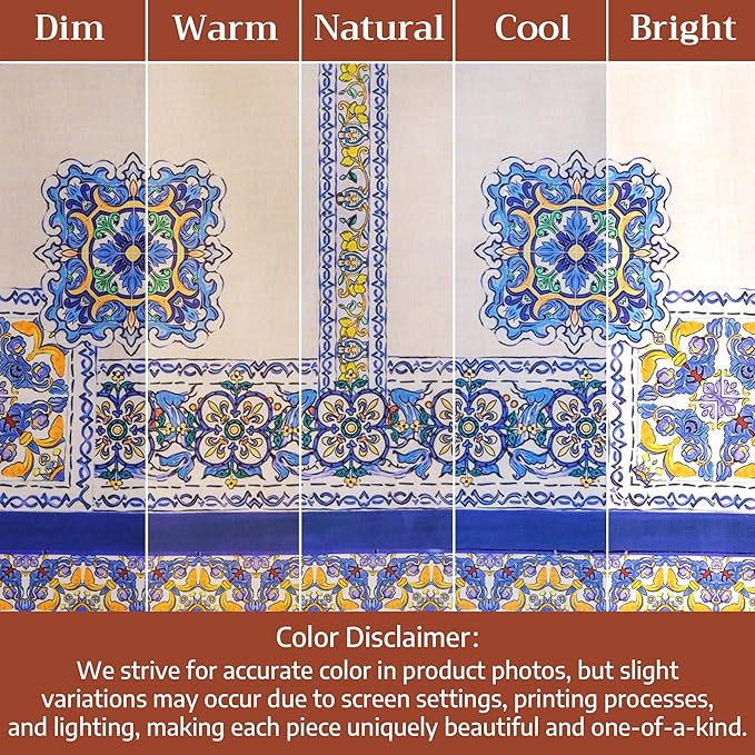 Maison d' Hermine Premium Table Cloth Square Table 100% Combed Cotton 70 x 70 Inches Tablecloth Reusable Decorative for Dining Room, Farmhouse, Home, Party, Festive & Wedding - Sciacca