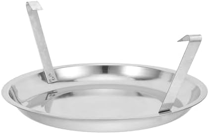 Metal Ash Pan for Charcoal Grill, 10.6 Inch Silver Catcher by KOMBIUDA