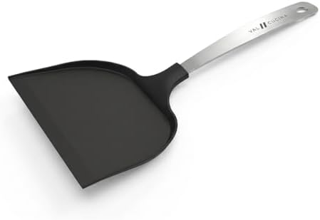 VAL CUCINA Silicone Edge Crumb & Ash Scoop Scraper, Non-Scratch Cleaning Tool by VALCUCINA
