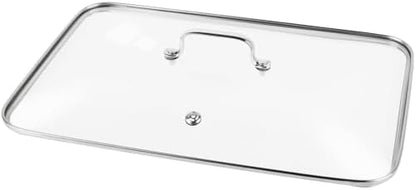 Griddle Glass Lid for Vayepro 17-inch flat griddle, Glass Basting, Keep Warm by COOKANYWHERE