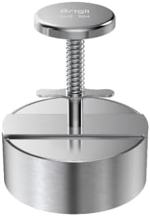 Brigii Burger Press, 4.5" 304 Stainless Steel Hamburger Press Patty Make by Brigii