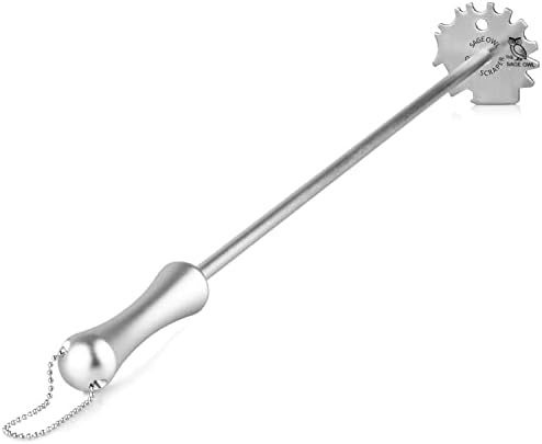 Sage Owl Bristle-Free Stainless Steel BBQ Grill Scraper by TheSageOwl