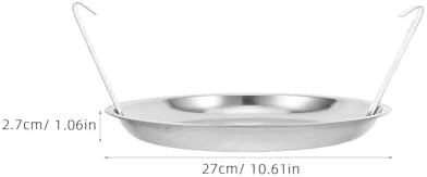 Metal Ash Pan for Charcoal Grill, 10.6 Inch Silver Catcher - Image 2