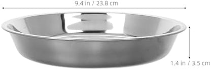 jojofuny Korean Style Stainless Steel round Bottom Plate - Image 2