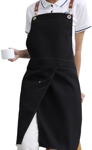 KITCHIEF Pottery Apron Split Leg, Cross Back Chef Apron by KITCHIEFChefCoatApron