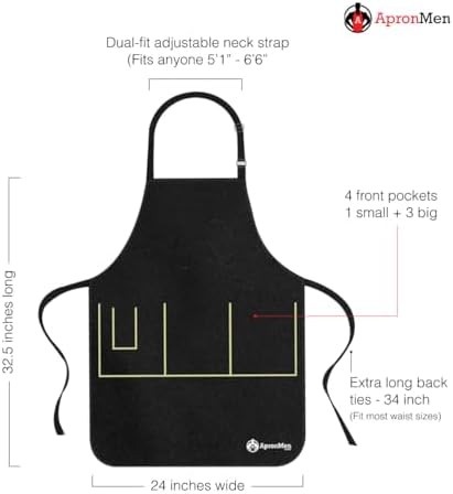 ApronMen - Funny Apron For Men - BBQ Gifts for Men & Unique Gifts for Fathers - - Image 2