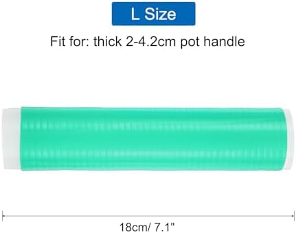 uxcell 3 Pcs Silicone Pan Handle Sleeve, Heat Resistant Potholder Pot Holders - Image 2