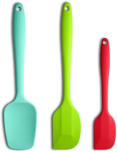 3-Piece Silicone Spatula Set, 600°F Heat Resistant by ALLWIN-HOUSEWARE