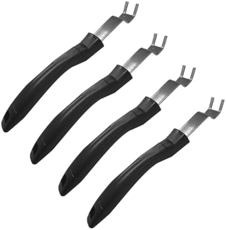 STOBAZA 4pcs Stainless Steel Grill Grate Lifter 22cm Long Handle by EaseLiving