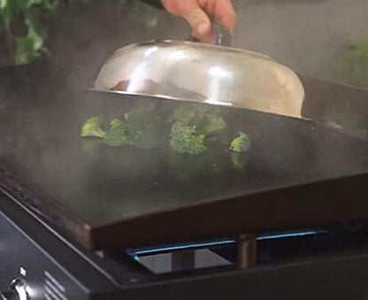 3 Sets BBQ Accessories 12 Inch Round Stainless Steel Basting Cover Wok Lids- - Image 7