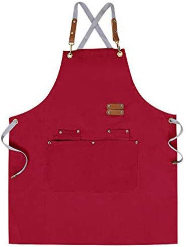 Chef Apron, Cross Back Apron for Men Women by Mignongirl
