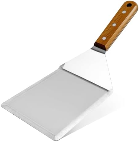 Smash Burger Spatula, 6x5 Inch Extra Wide Griddle Spatula Heavy Duty Stainless by Unknown