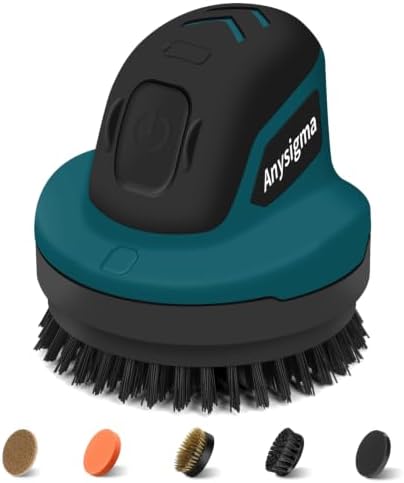 Electric Grill Brush for Outdoor Grill- 4 Replaceable Heads, 3000mAh IPX7 by Unknown