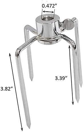 4 Pack Stainless Steel 304 Grill Rotisserie Meat Forks Set- Fits 5/16" Square - Image 3