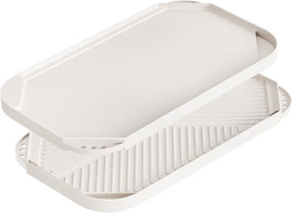 Caannasweis nonstick grill pan for stove top Reversible Griddle 19.5" x 11" by Caannasweis