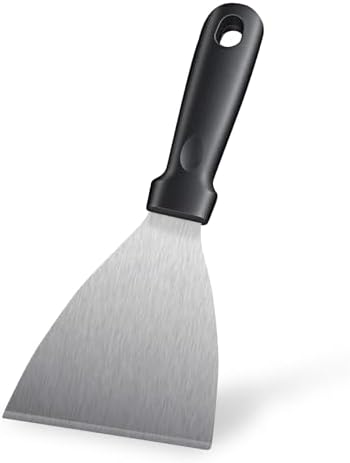 Griddle Scraper，Stainless Steel Grill Scraper, Slant Edge Metal Spatula by Unknown