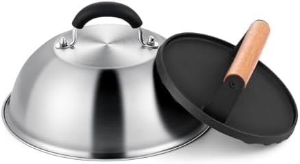 Joyfair 9” Griddle Basting Cover & Smash Burger Press Kit by Joyfair