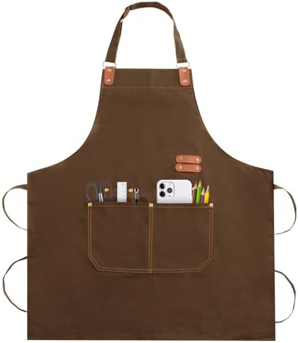 Apron for Men Women, Chef Cotton Apron by TREASO