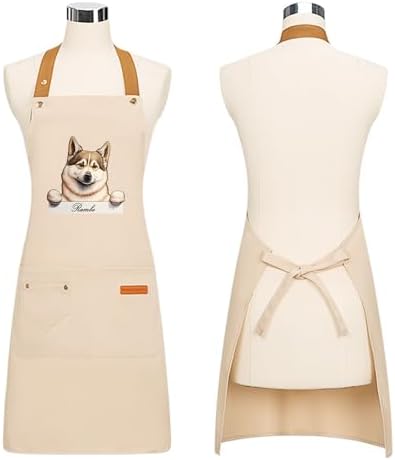 DIY Custom Pet Name Art Dog Kitchen Apron - Image 3