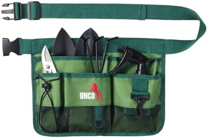 UNCO- Adjustable Gardening Belt, 7 Pockets, Cut and Water Resistant, Garden by Unco