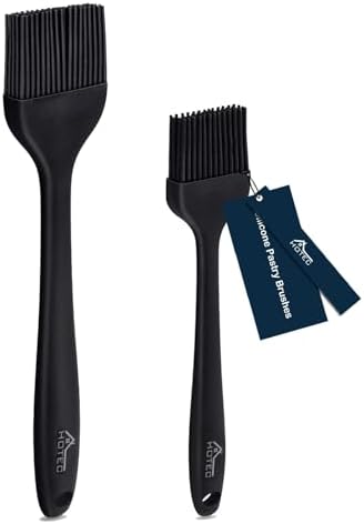 HOTEC 600℉ Heat Resistant Silicone Basting &Pastry Brushes by Hotec